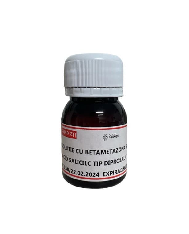 Preparat cu betametazona+acid salicilic, 30ml, Farmex