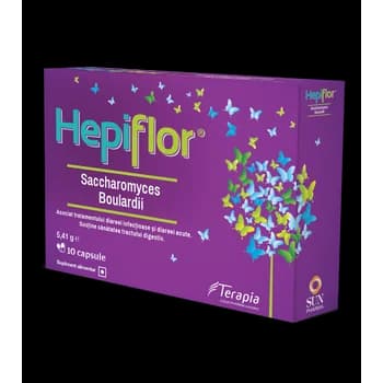 Hepiflor Saccharomyces B., 10 capsule, Terapia