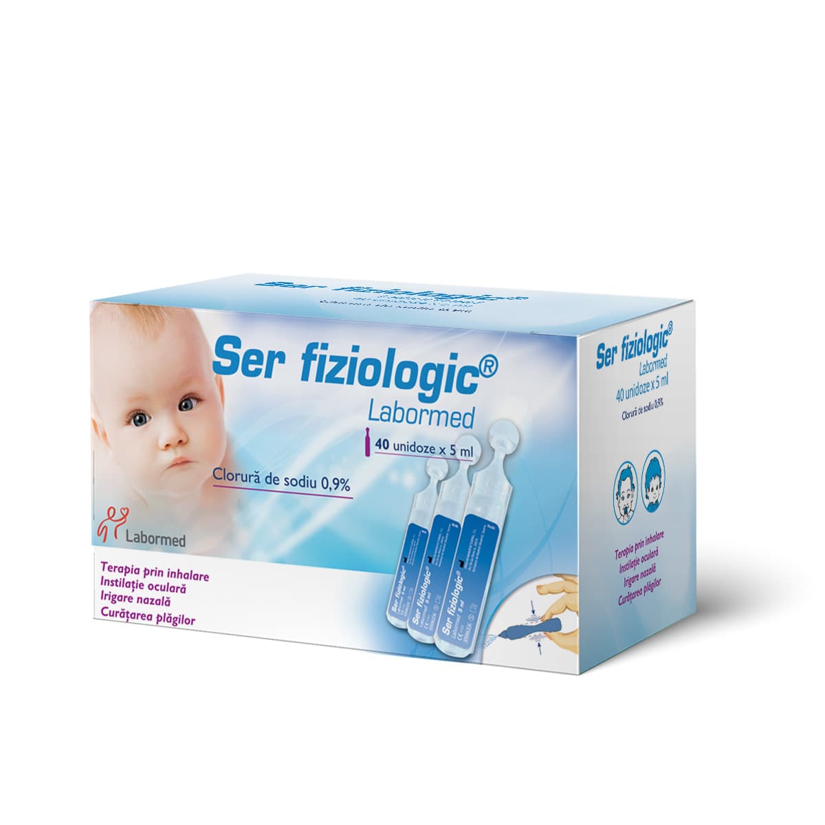 Ser fiziologic, 40 monodoze x 5 ml, Labormed
